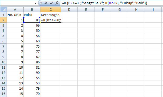Cara Menggunakan Rumus IF pada 3 Kondisi di Microsoft Excel