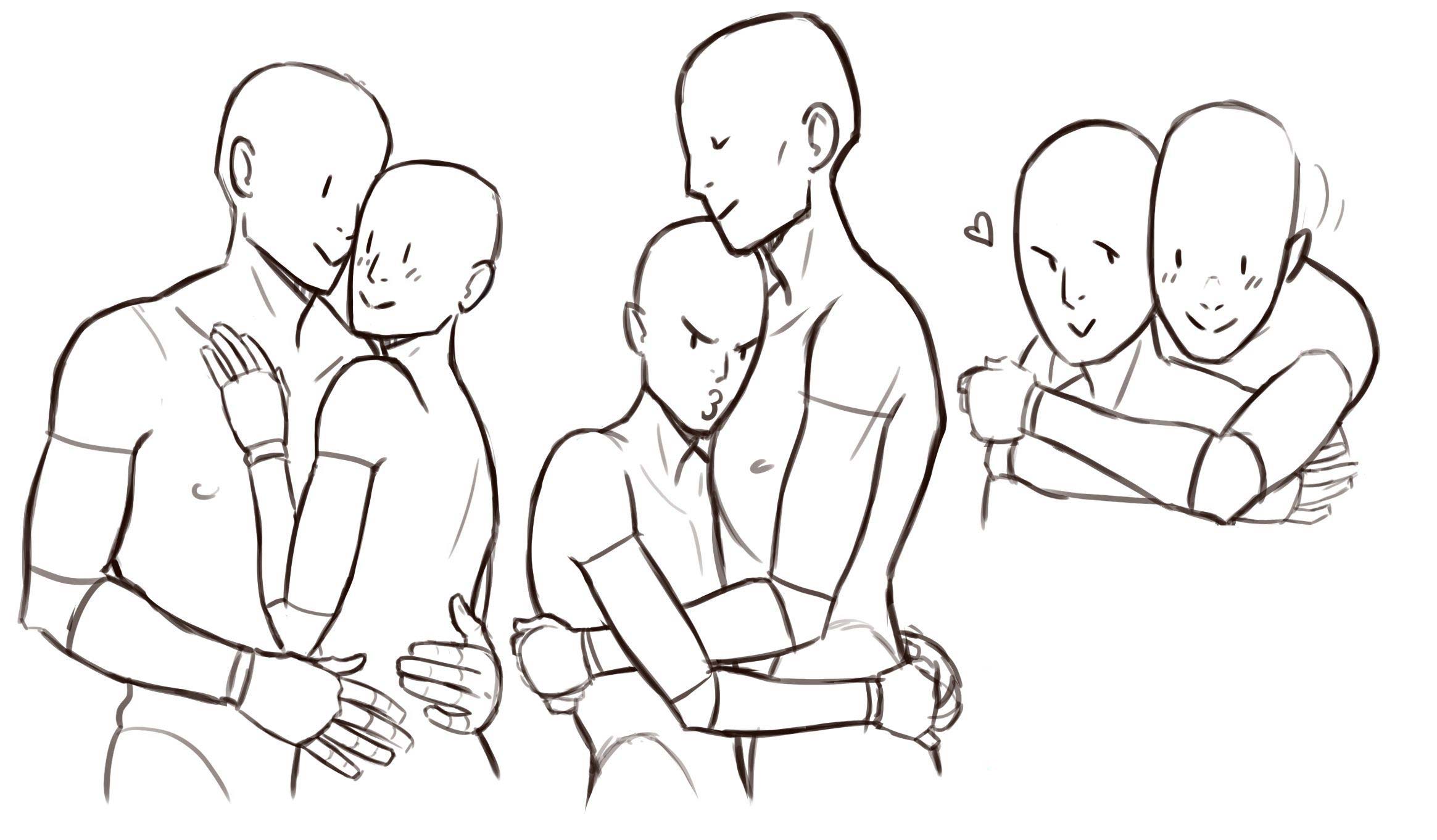 Hug art reference