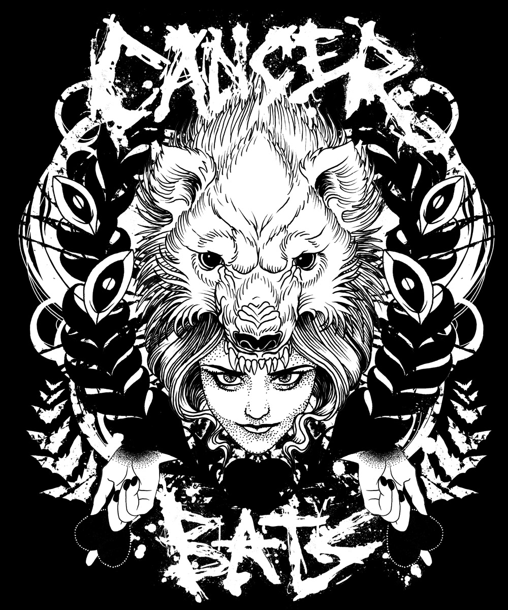 Cancer Bats Hoodie Design The Bear Alex Snelgrove