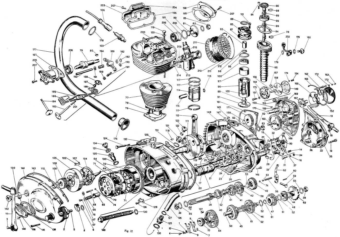 Motorcycle Engine Diagram