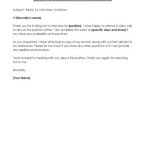 Crafting the Perfect Thank You Reply to Interview Invitation Email Sample