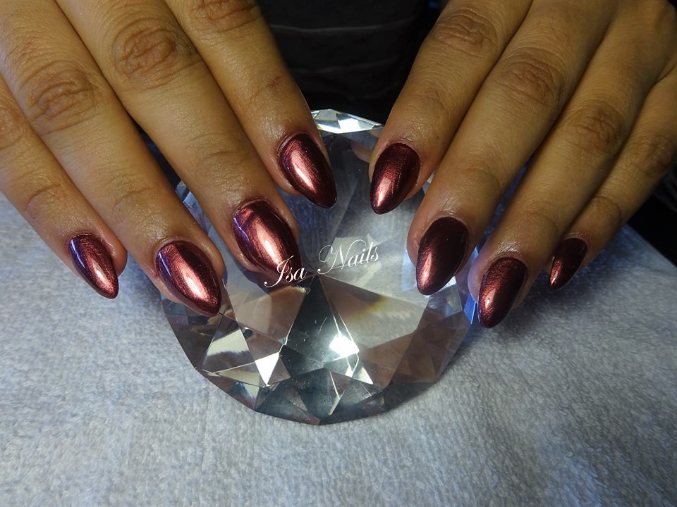 Unas Baby Boomer Con Swarovski Isa Nails