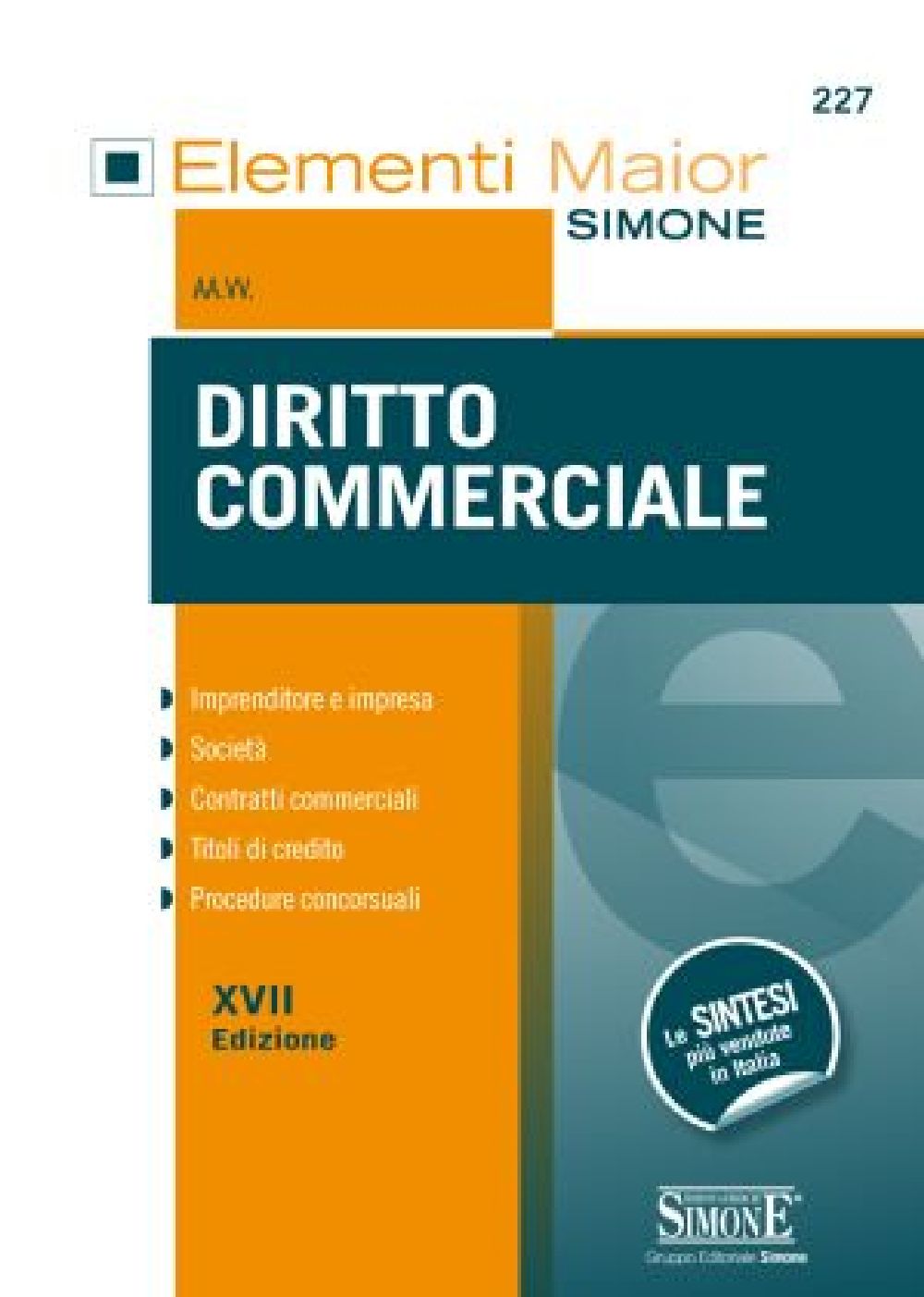 Elementi Maior Di Diritto Commerciale - 227Maior - Edizioni Simone 1403_x_1000_jpg