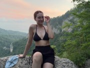 Helped the girl to take beautiful photos on the mountain  3