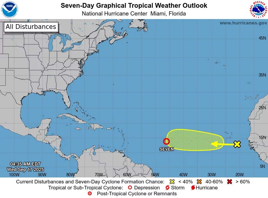Depresión Tropical No. 7 se forma en el Atlántico: esto es lo que debes memorizar
