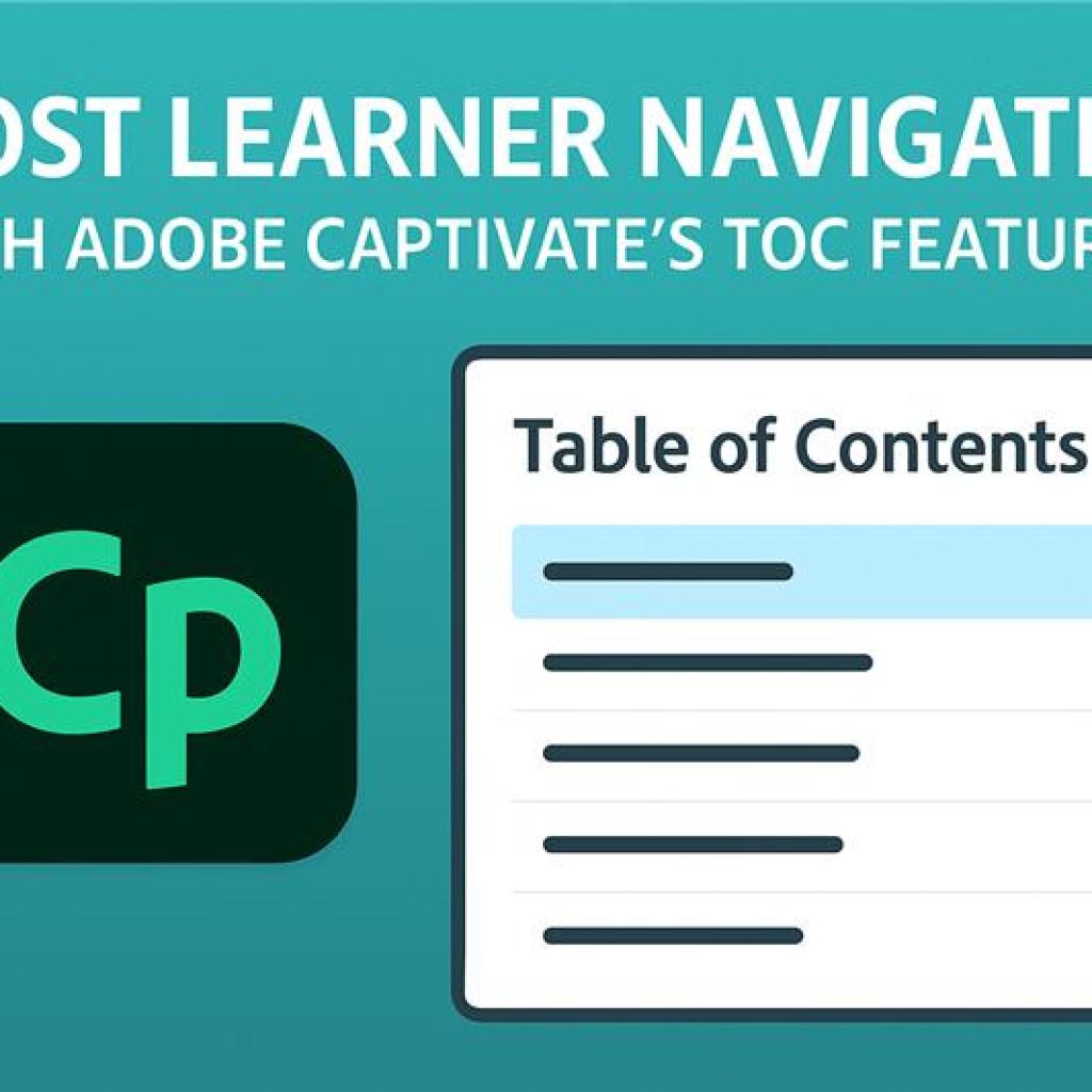 Boost Learner Navigation with Adobe Captivate’s TOC Features