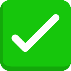 White Heavy Check Mark Emoji