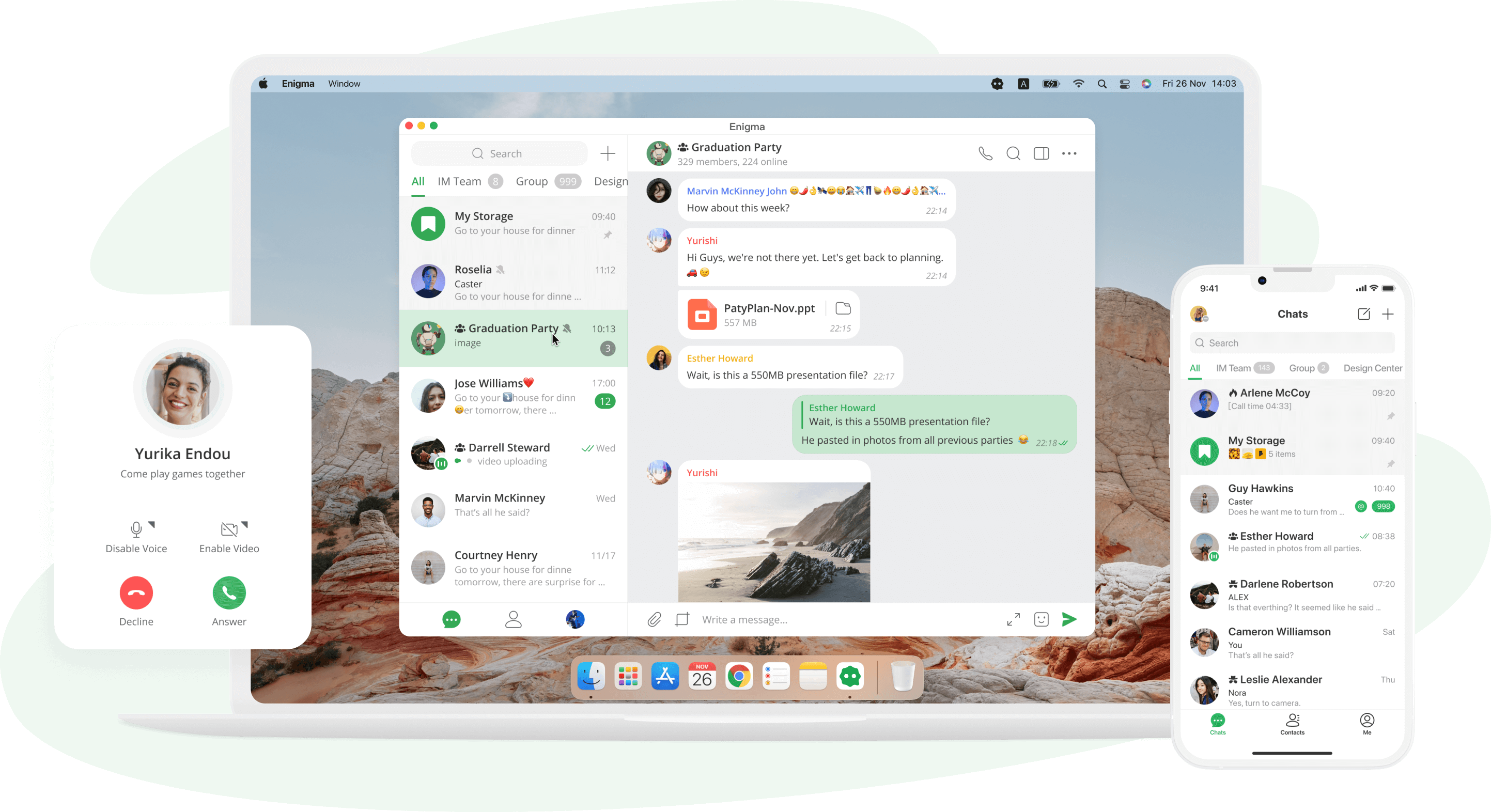 Enigma messenger group link