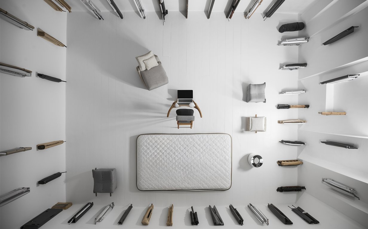 Finding Balance: Mindful Consumption in a Materialistic World. A serene image of a minimalist living space, showcasing essential furniture and carefully curated belongings. The room is filled with natural light, and a few houseplants are scattered around, enhancing the sense of tranquility.