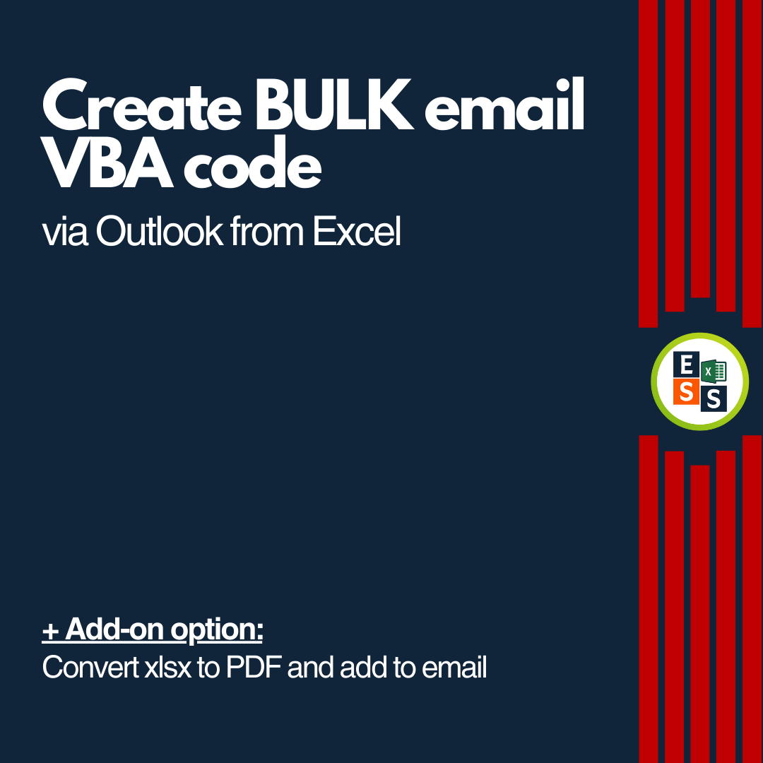 Create Dynamic Bulk Mail Merge Email VBA code - Excel Spreadsheet Support