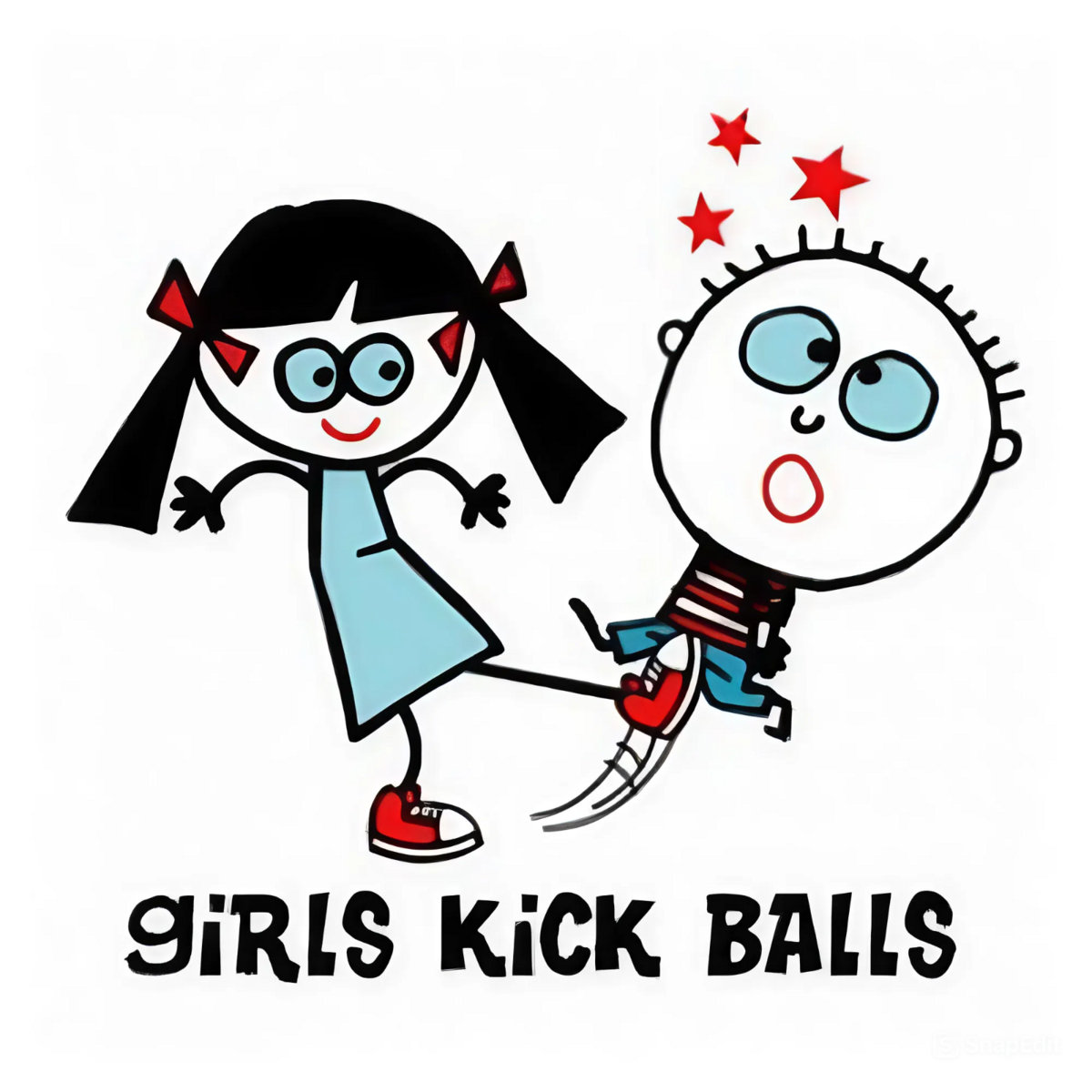 Girls kick balls