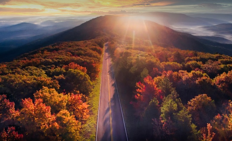 US Road Trip down the Talimena Scenic Drive in Oklahoma and Arkansas