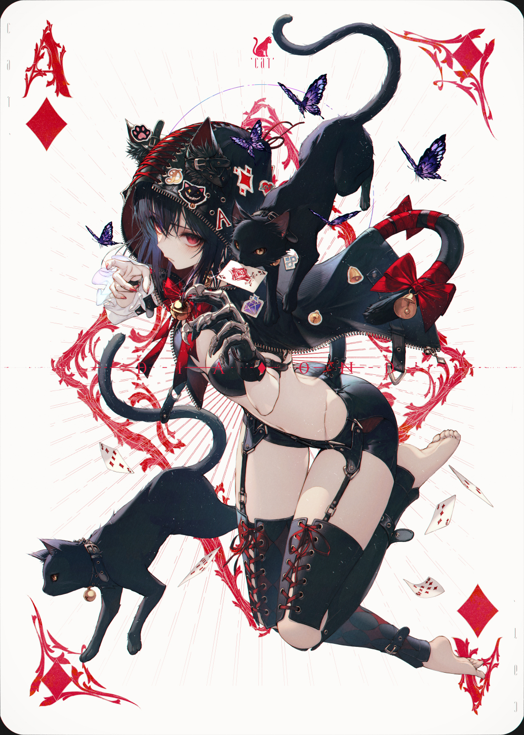 【P站美图】韩国画师￦ANKE作品，扑克花色娘。插图icecomic动漫3