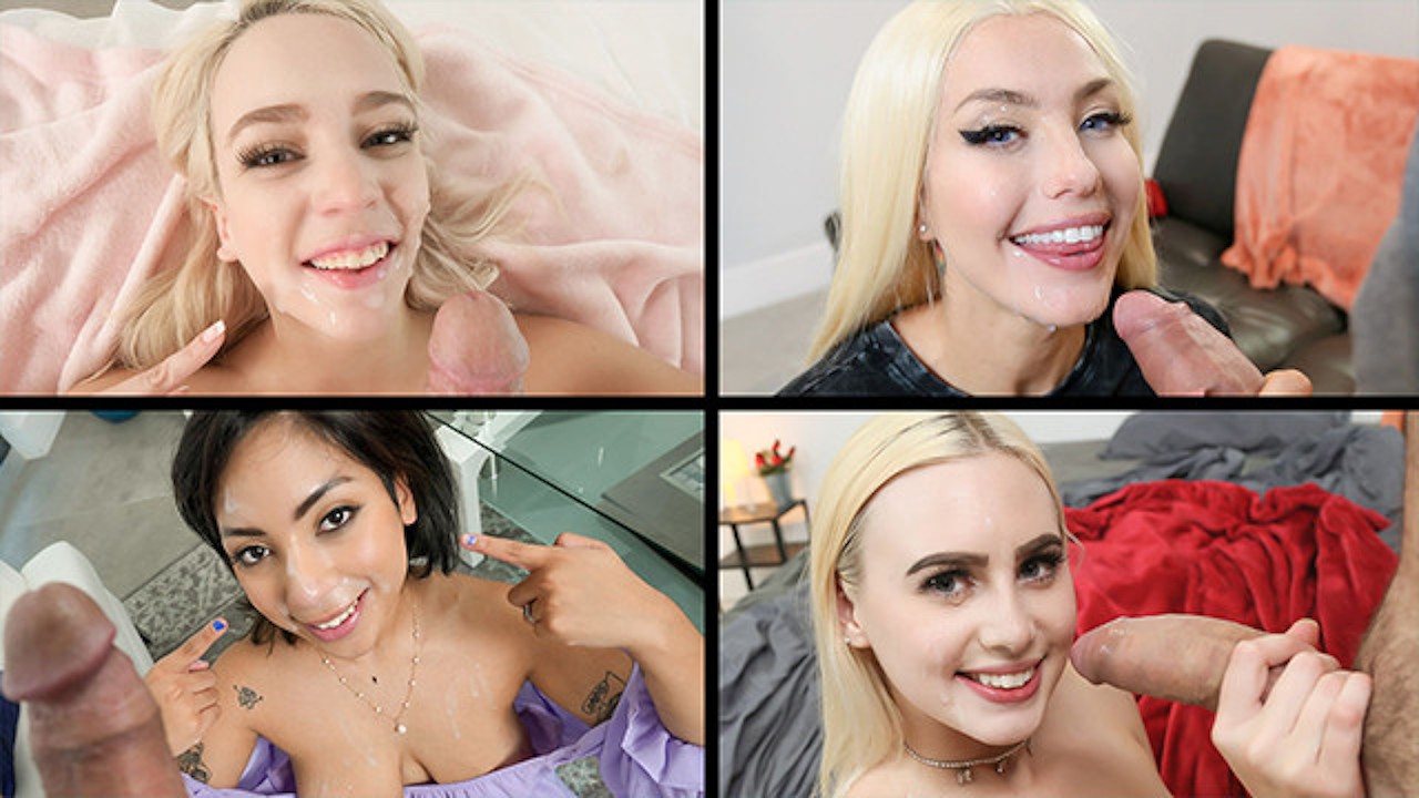 cumming on teen faces compilation