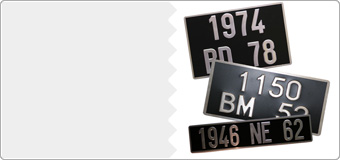Plaques Immatriculation MOTO | MPA Déco