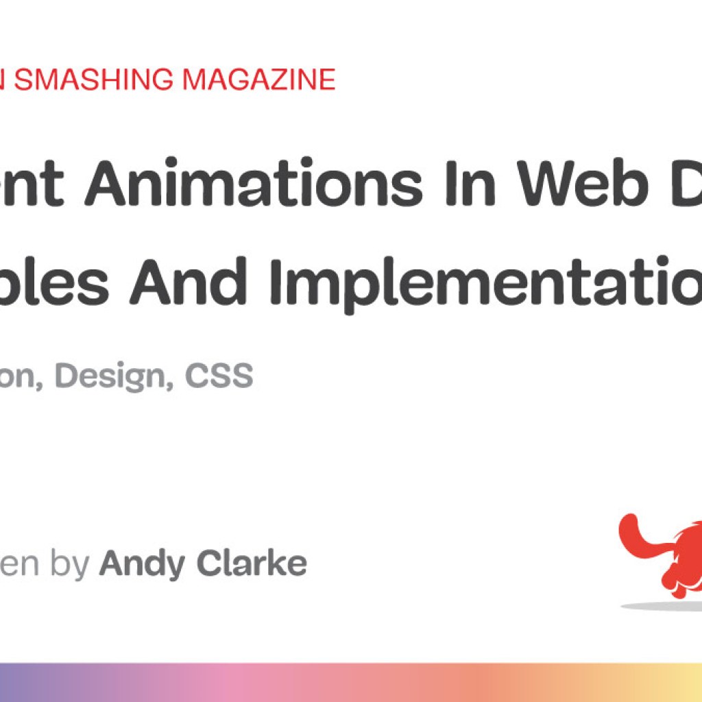 Principles And Implementation (Part 1) — Smashing Magazine