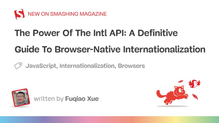 A Definitive Guide To Browser-Native Internationalization — Smashing Magazine
