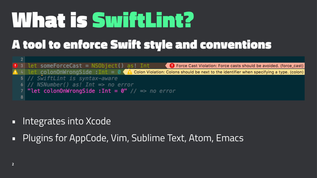 Watch Your Language The Road To Clean Code With Swiftlint Speaker Deck