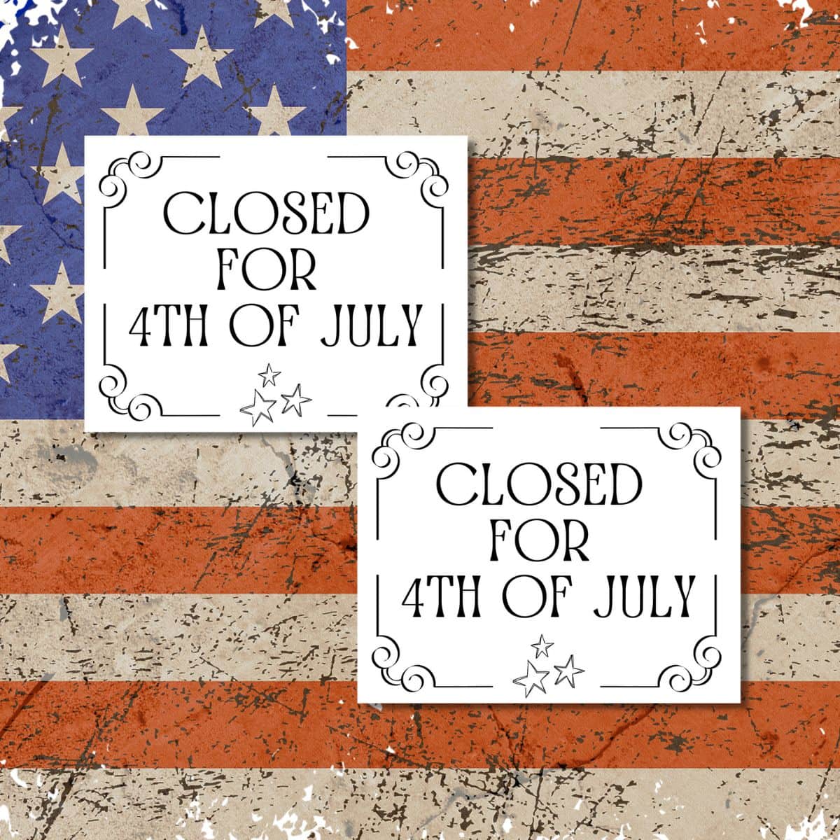 Top 32+ Stock Images printable closed for 4th of july sign template Updated