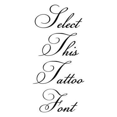 Simple Tattoo Fonts - Keep Lettering Minimalistic 375_x_375_jpg