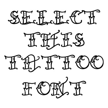 Traditional Old School Tattoo Font Generator 375_x_375_jpg