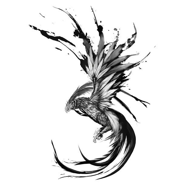 Cool Phoenix Tattoo Design