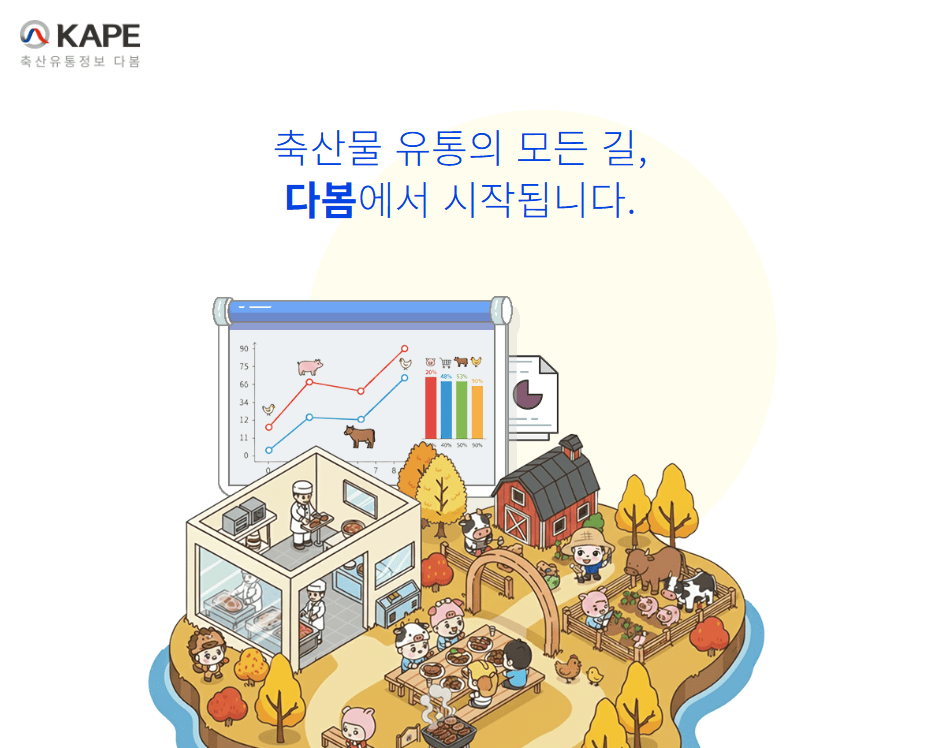 축산유통정보 다봄 홈페이지 https://www.ekapepia.com