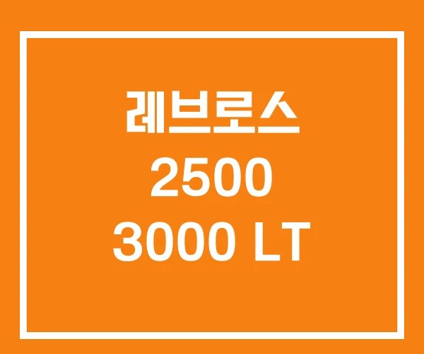 레브로스 2500 3000 LT