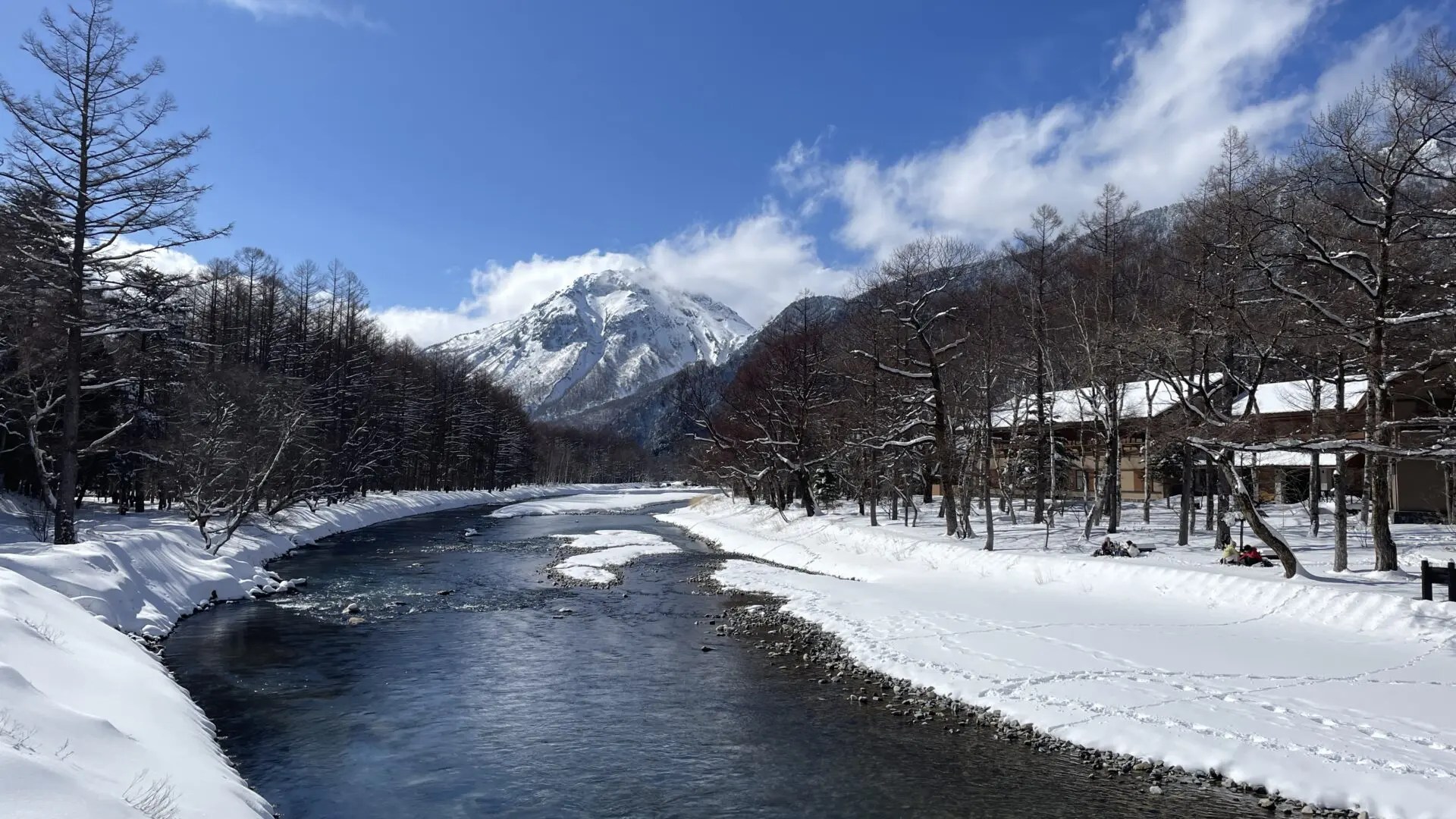 冬の上高地】2月9日の上高地の様子