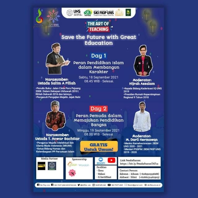 SKI FKIP UNS Gelar Webinar Nasional The Art of Teaching - FKIP UNS