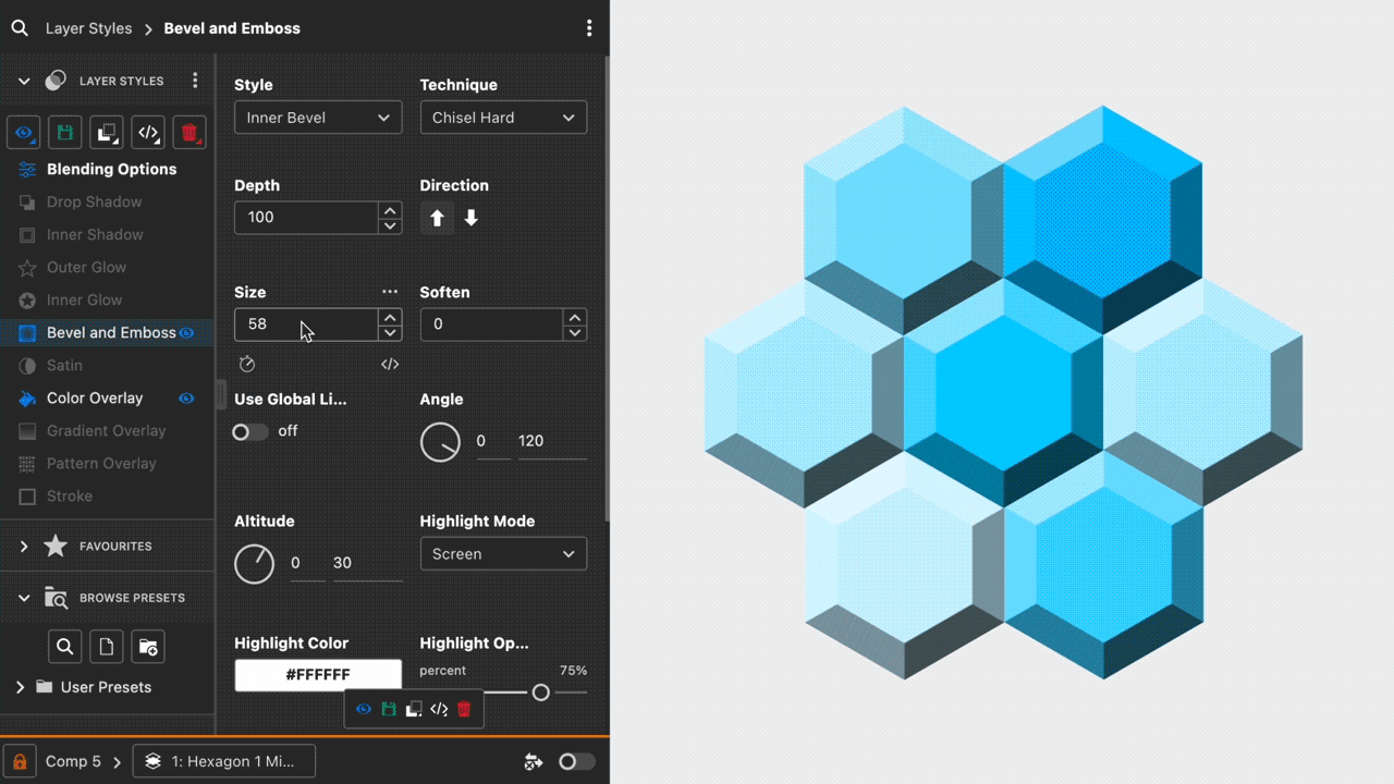 フォトショ ドロップ シャドウ