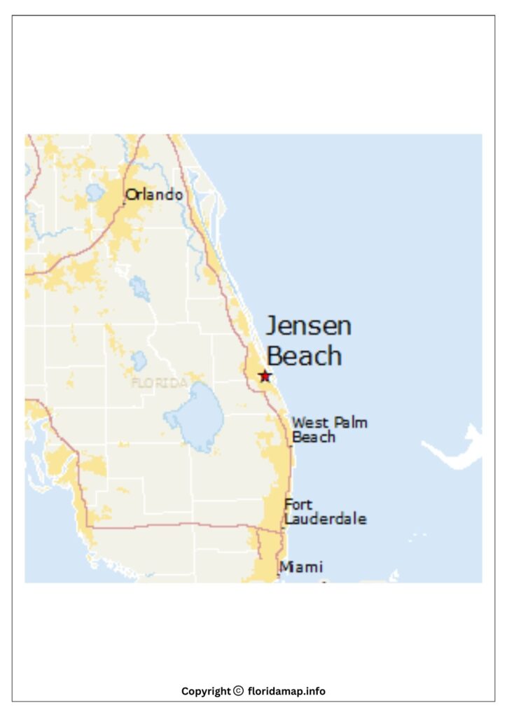 Map Of Florida Jensen Beach