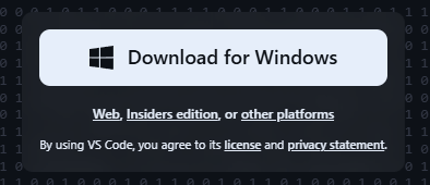 VS Code Download Button