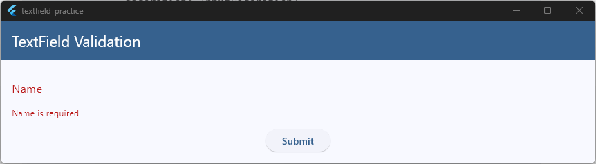 TextField Validation