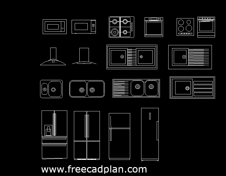 Kitchen Equipment Cad Blocks Dwg Download Free Cad Plan