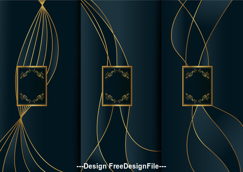 Art Deco Template Vector Free Download