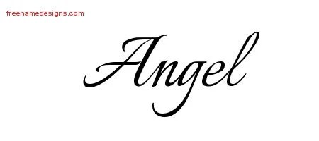 Calligraphic Name Tattoo Designs Angel Download Free - Free Name Designs 200_x_450_jpg