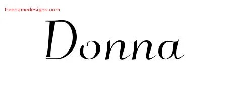 Elegant Name Tattoo Designs Donna Free Graphic - Free Name Designs 200_x_450_jpg