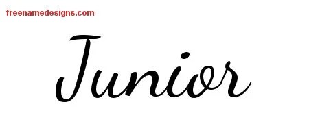Lively Script Name Tattoo Designs Junior Free Download - Free Name Designs 200_x_450_jpg