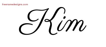 Classic Name Tattoo Designs Kim Graphic Download - Free Name Designs 200_x_450_jpg