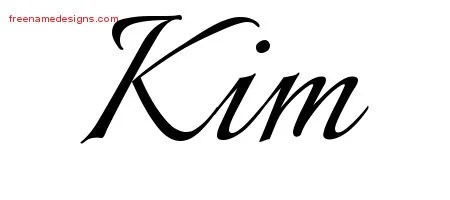 Calligraphic Name Tattoo Designs Kim Download Free - Free Name Designs 200_x_450_jpg