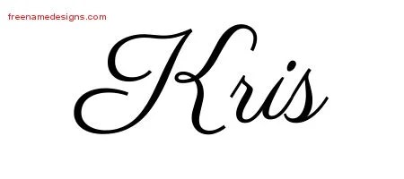 Classic Name Tattoo Designs Kris Graphic Download - Free Name Designs 200_x_450_jpg