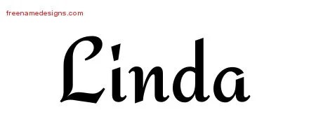 Calligraphic Stylish Name Tattoo Designs Linda Download Free - Free Name Designs 200_x_450_jpg
