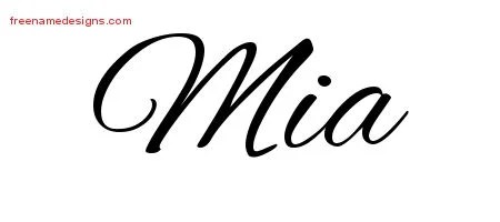 Cursive Name Tattoo Designs Mia Download Free - Free Name Designs 200_x_450_jpg