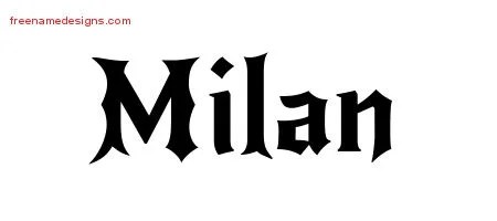 Gothic Name Tattoo Designs Milan Download Free - Free Name Designs 200_x_450_jpg