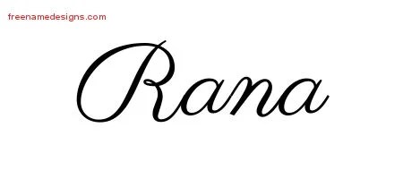 Classic Name Tattoo Designs Rana Graphic Download - Free Name Designs 200_x_450_jpg