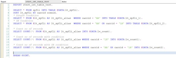 Select Query On Internal Table in ABAP | SAPCODES