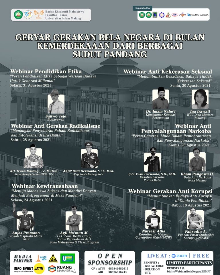 Sambutan Dekan Fakultas Teknik kepada Mahasiswa Baru 2020 - Fakultas Teknik  UNISMA