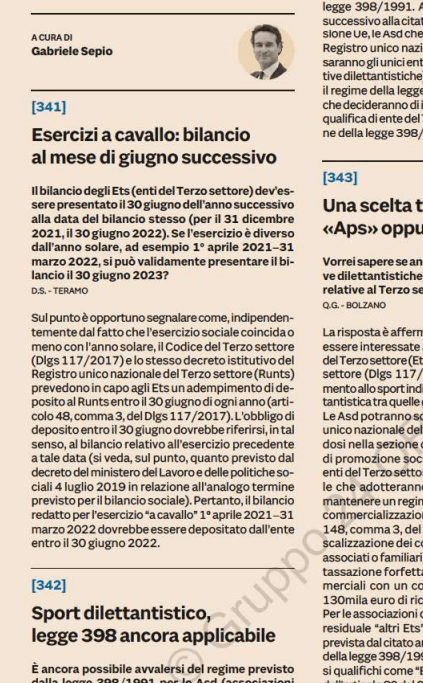 Telefisco: Le Nostre Risposte Ai Quesiti Sul Terzo Settore - Gabriele Sepio 683_x_423_png