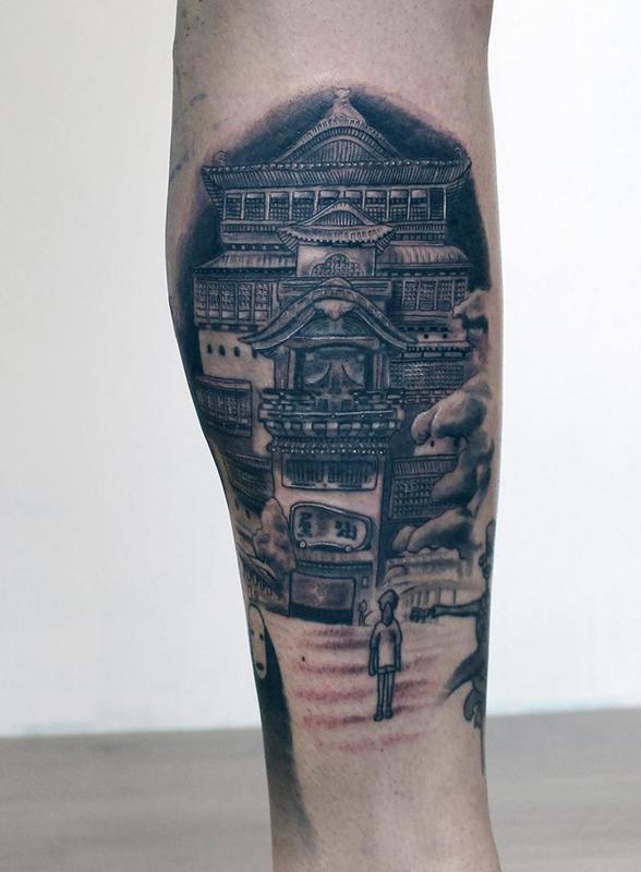 Studio Ghibli Spirited Away Tattoo By Skeleton Man : Tattoonow 800_x_588_jpg